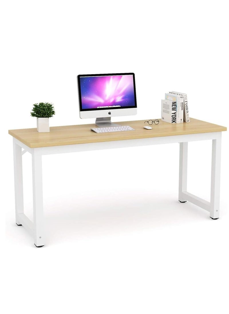 Generic - Computer Desk Table, Office Writing Work Student Study Desk, Computer Laptop Table Desk, Office Corner Desk, Home Office Desk, Wooden Table for Home Bedroom Office, Gaming Desk, 120x60x75cm - Image 1