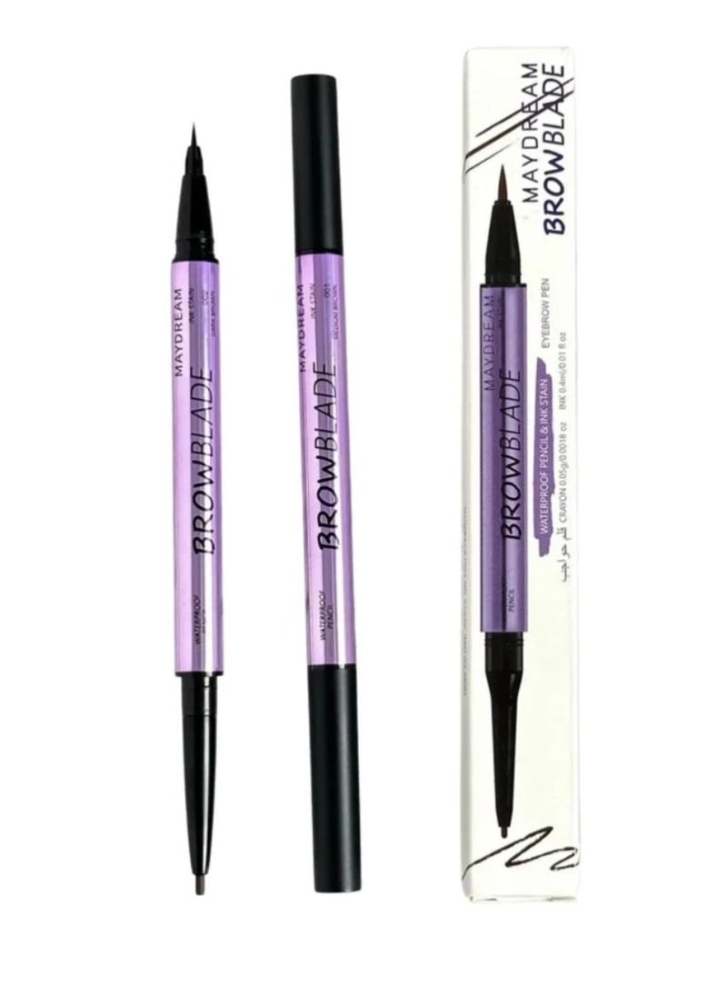 MAYDREAM - Waterproof Long Lasting Eyebrow Pencil 002 Dark Brown - Image 1