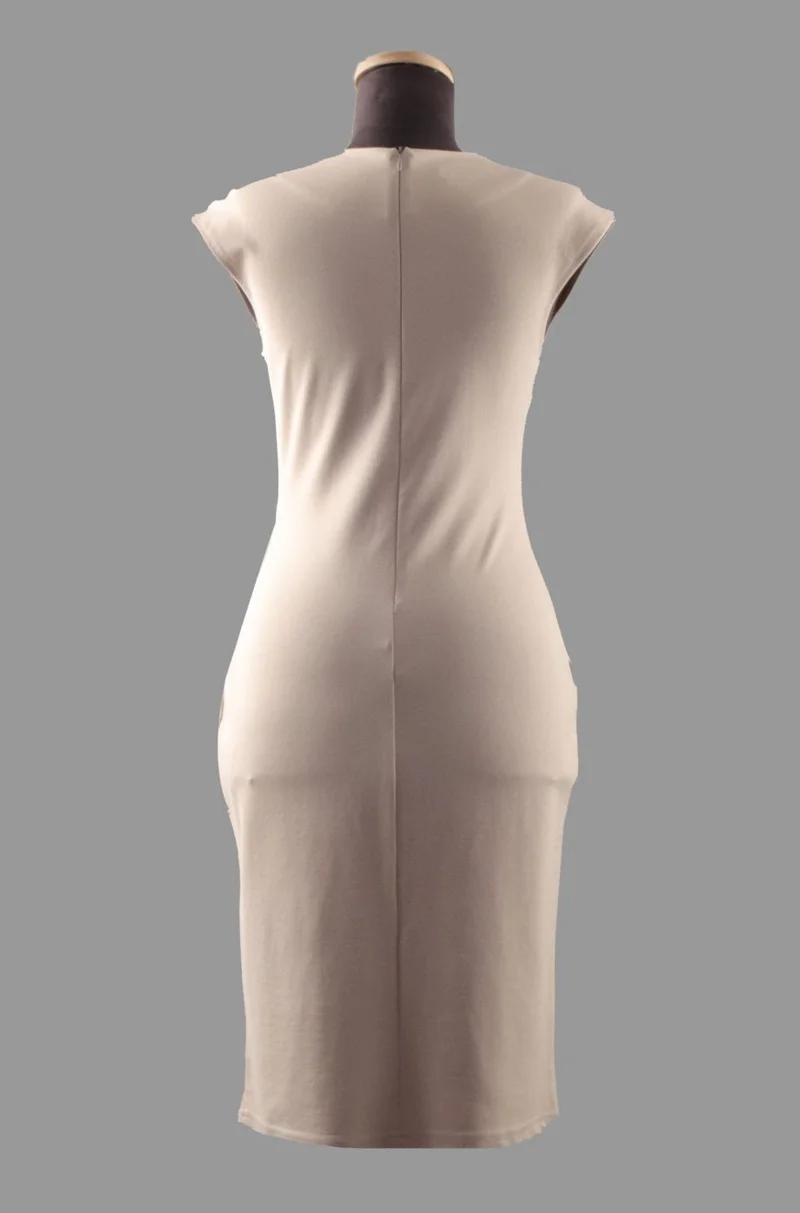 الكسندر جاردي Beige Fitted Dress