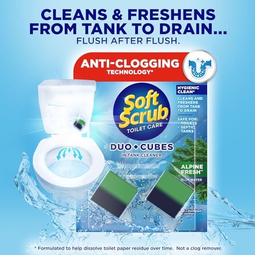 Soft Scrub In-Tank Toilet Cleaner Duo-Cubes, Alpine Fresh, 2 Count (7 Pack) - Image 2