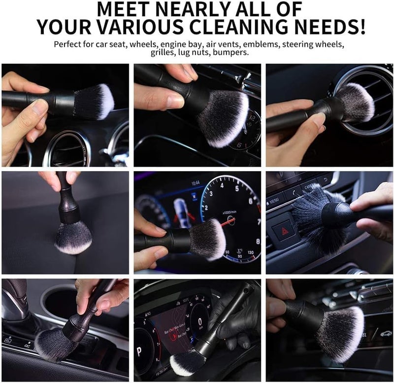 VOLTT  4 Pcs Car Cleaning Brush Set, Car Cleaning Brush for Cleaning Wheels, Car Interiors, Air Vents, Dashboards - Image 5