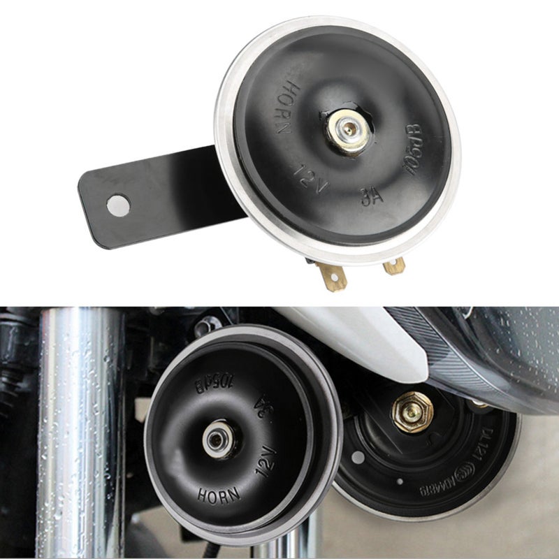 12V Vehicle Horn Full Metal Shell 110DB Loud Clear Sound - Pure Copper Terminal Waterproof Sand-Proof Universal Car Horn for 12V Motorbikes ATVs Dirt Bikes Auto Cars - Image 5
