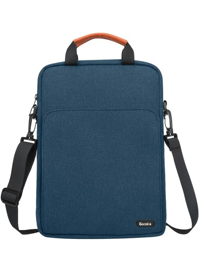 Gocokia 13 inch Laptop Shoulder Bag Carrying Pouch Sleeve Case with Large Front Pocket Vertical Laptop Sleeve Handbag for 13" MacBook - Image 1