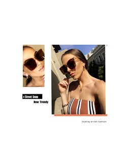 FEISEDY Polarized Fashion Sunglasses Oversized Women Men Retro Square Sun Glasses Big Vintage Shades UV Protection B2600  - Image 3
