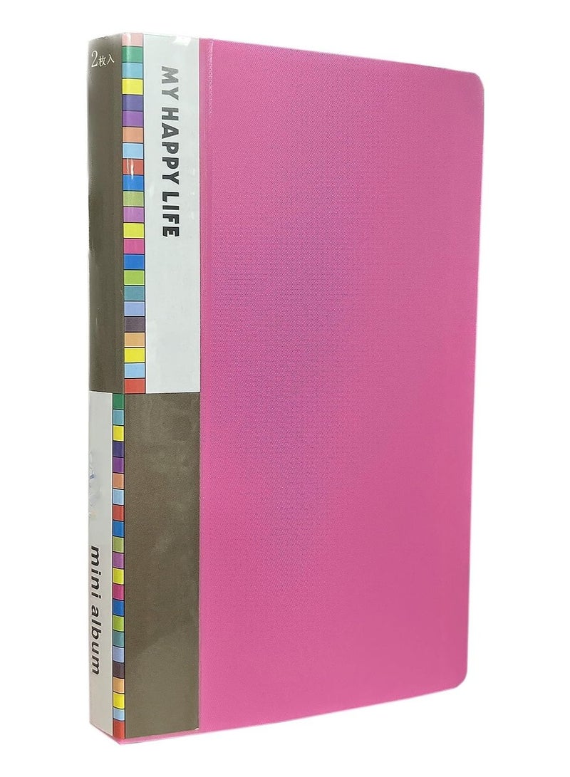 CAUIL 72 Pockets Photo Album - Fits for Fujifilm Instax Mini 11 Mini 9 Mini 8 Mini 90 Mini 25, Polaroid Snap PIC-300, Kodak Mini 3-Inch Film (Pink) - Image 1