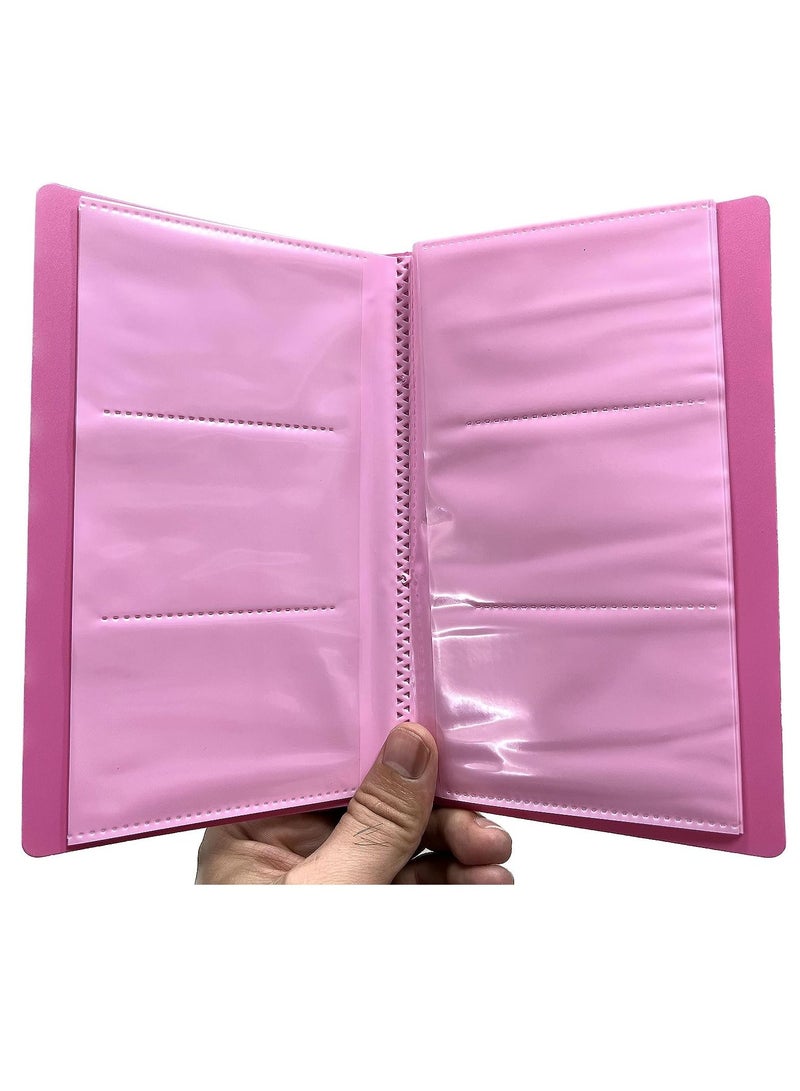 CAUIL 72 Pockets Photo Album - Fits for Fujifilm Instax Mini 11 Mini 9 Mini 8 Mini 90 Mini 25, Polaroid Snap PIC-300, Kodak Mini 3-Inch Film (Pink) - Image 2
