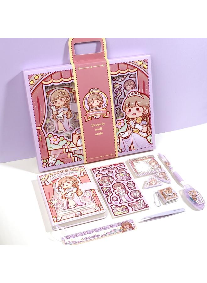 Bluejw DHZ Small Potato Hand Account Book Hand Account Suit Gift Box Love Voice Ran Ran Star Hand Account Book Girls Children  - Image 5