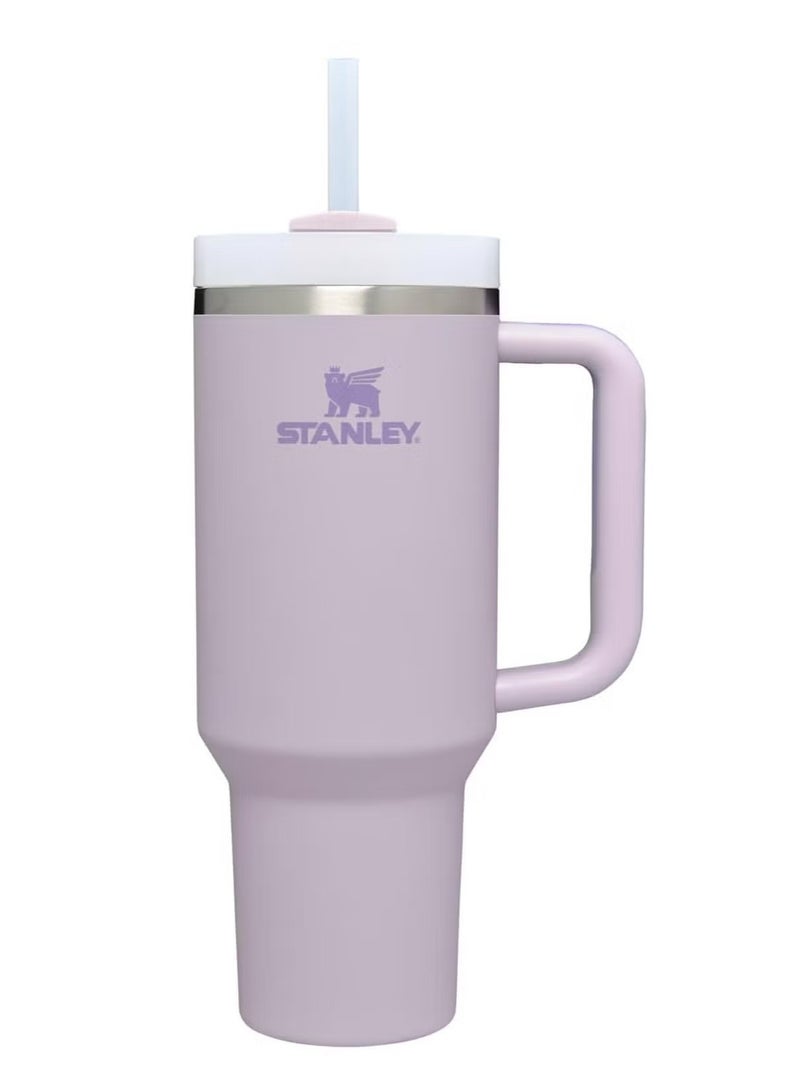 Stanley Quencher H2.0 Collection Stainless Steel Vacuum Insulated Tumbler with Lid and Straw, 40 oz Orchid – Leak-Proof, Double-Wall Insulation for Iced and Cold Beverages, Keeps Drinks Fresh All Day - Image 1