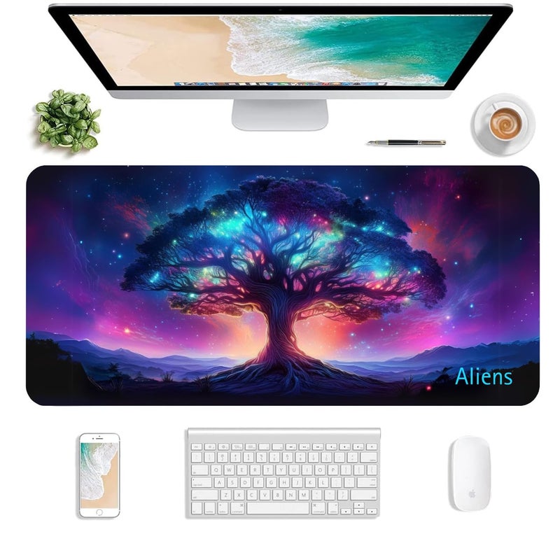 Aliens Extended Gaming Mouse Pad Desk Mat for Computer, Laptop, Keyboard, Smooth Cloth Surface, Nonslip Rubber Base, Compatible with Laser and Optical Mouse, Office, Home 580x280mm (EXT-55) - Image 2