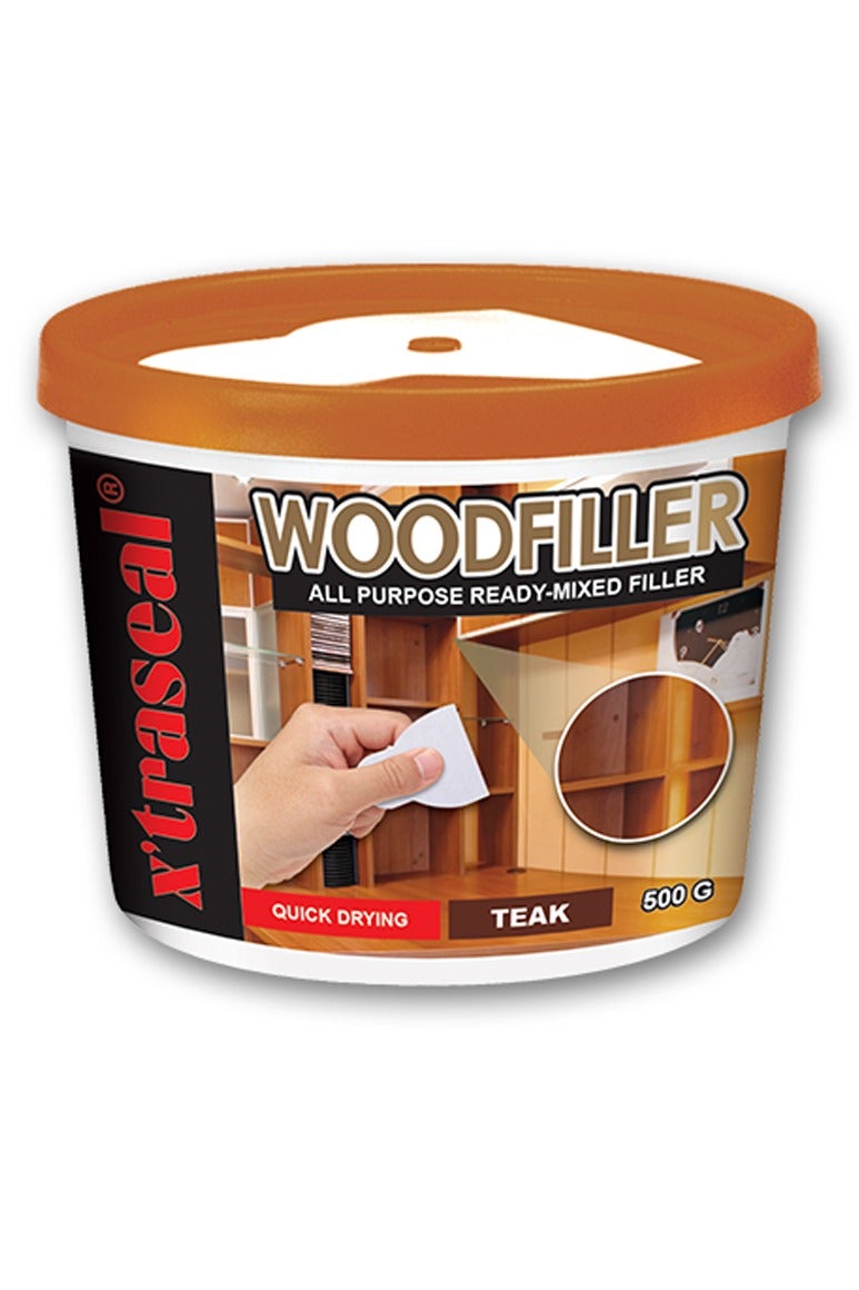 XTRA Carpenter’s Wood Filler with Applicator, Water Based, 500 grams - Image 1