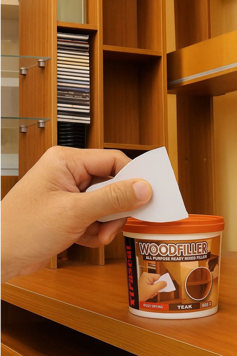 XTRA Carpenter’s Wood Filler with Applicator, Water Based, 500 grams - Image 2