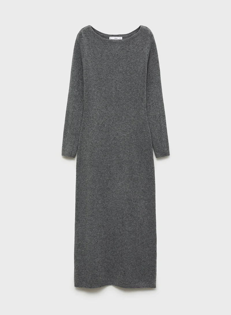 MANGO Gray Sweater Dress