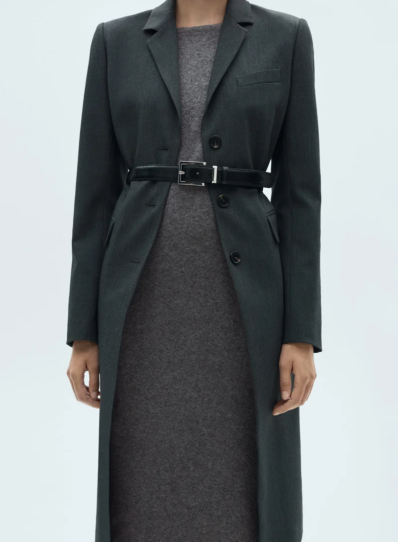 MANGO Gray Sweater Dress