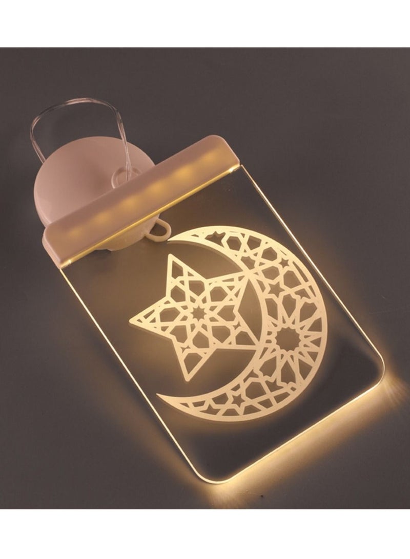 Loquat Decorative Light Atmosphere LED Neon Light Design Light Bar Night Market Acrylic Muslim Luminous Light 11.5*16CM 