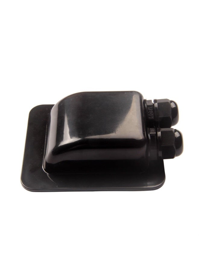 Water-proof ABS Double Cable Entry Gland,Solar Double Cable Entry Gland Box,ABS Cable Entry Gland for Solar Panels,Motorhomes,Caravans,Boats- for All Cable Types 6mm² to 12mm²(BLACK) - Image 4