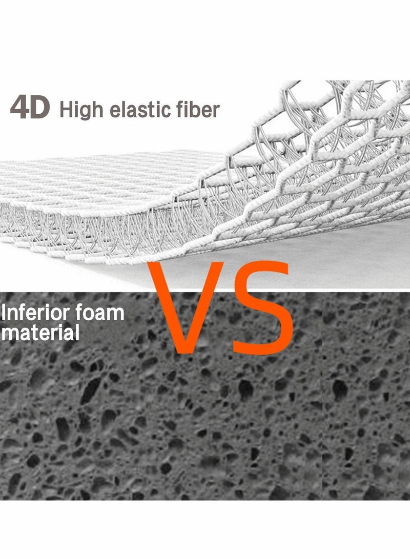 Excefore Bath Pillows, 4D SPA Air Mesh Bathtub Pillows for Tub, Shower Head Neck Shoulder - Image 3