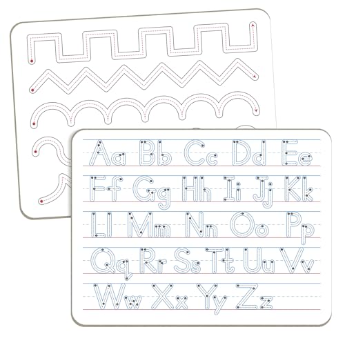 WEIZHEN Handwriting Practice Dry Erase Board ABC Alphabet Tracing for Kids Ages 35 Small Whiteboard for PreK Toddler Preschool Kindergarten Learning Activities and Homeschool Supplies 9 x 12 - Image 1