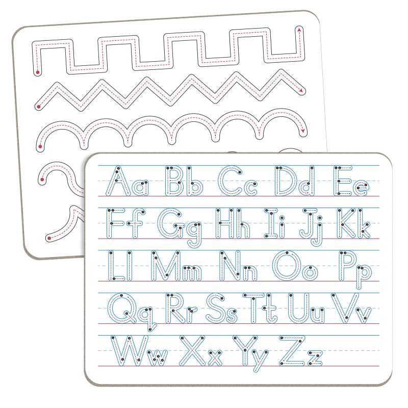 WEIZHEN Handwriting Practice Dry Erase Board ABC Alphabet Tracing for Kids Ages 35 Small Whiteboard for PreK Toddler Preschool Kindergarten Learning Activities and Homeschool Supplies 9 x 12 - Image 2