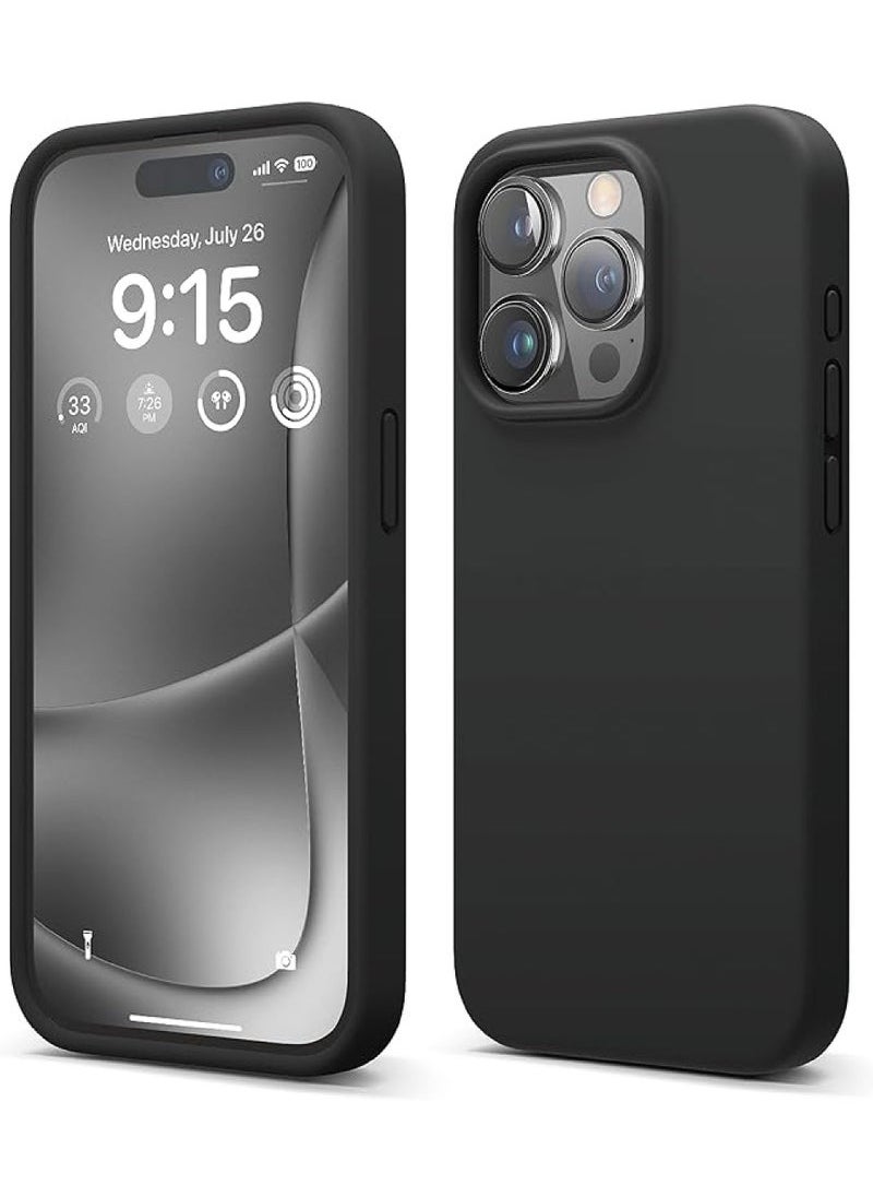 Captaintech iPhone 15 Pro Max Liquid Silicone Case (6.7") - Slim Full-Body Shockproof Cover with Anti-Scratch Microfiber Lining ﻿  - Image 1
