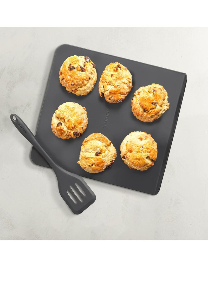 Salter - SALTER BAKES 32CM BAKING SHEET is Large Reusable Pan for Cookies, Gingerbread and Pastries, and Slide Off Flat Bakeware Mat, Oven Safe - Image 1