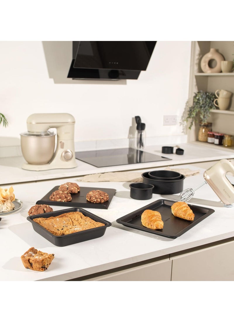 Salter - SALTER BAKES 32CM BAKING SHEET is Large Reusable Pan for Cookies, Gingerbread and Pastries, and Slide Off Flat Bakeware Mat, Oven Safe - Image 1