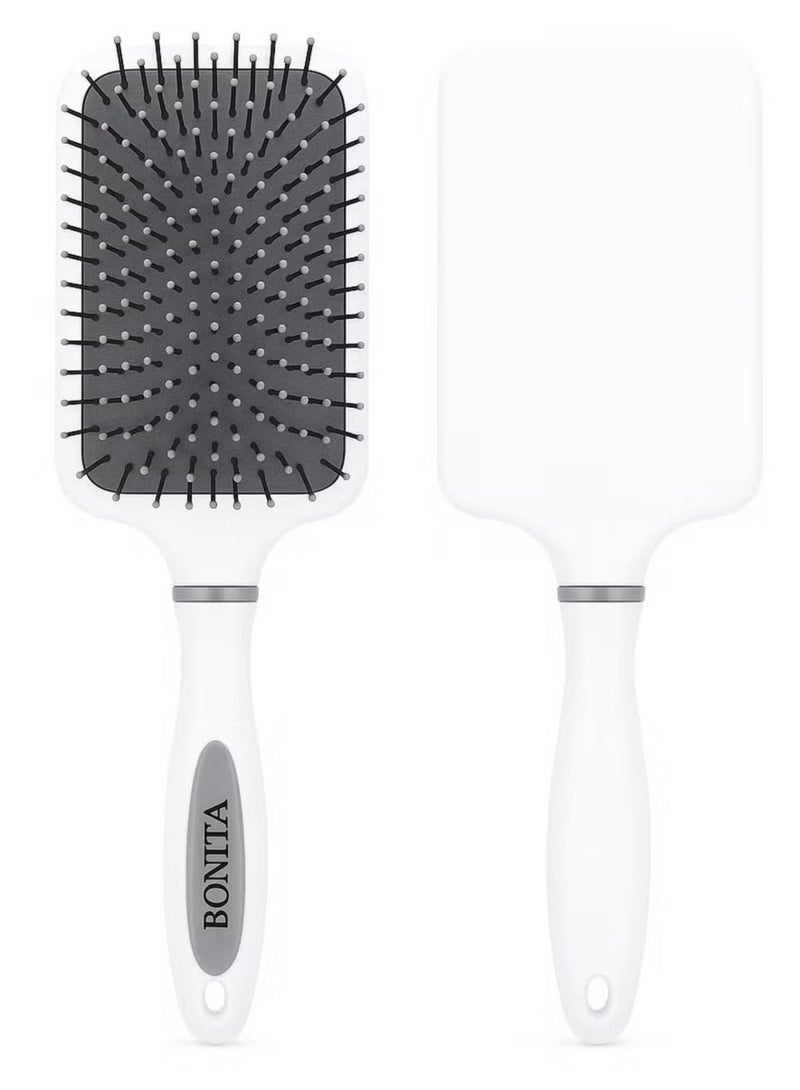 Bonita Square Hair Styling Brush – Classic White - Image 3