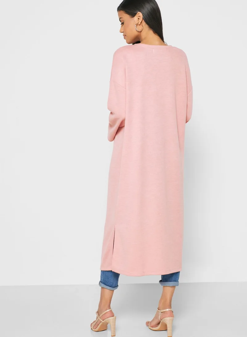 ELLA Longline Button Front Cardigan