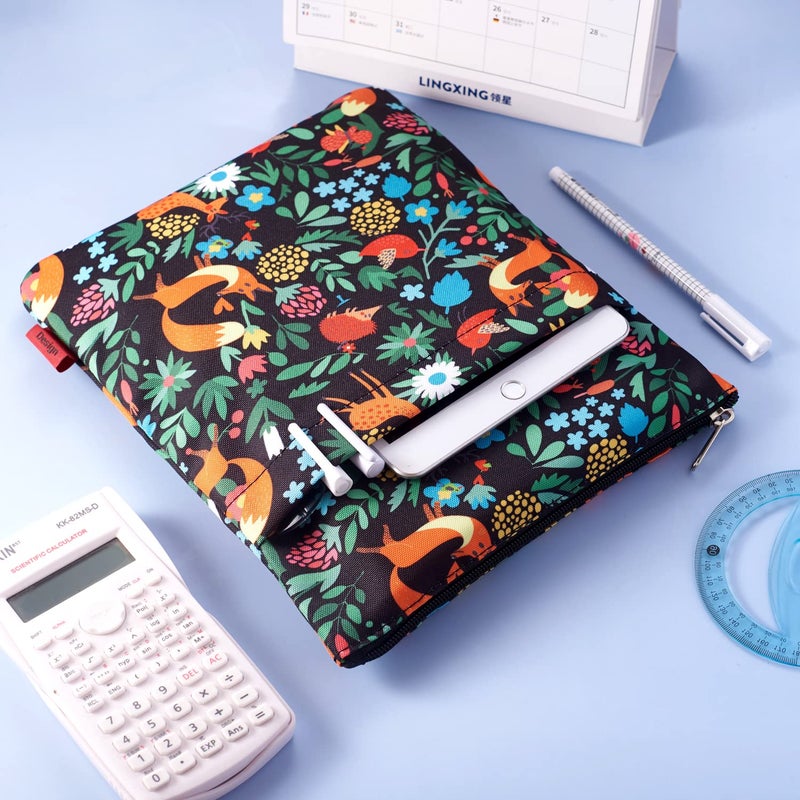 LParkin Book Sleeve Fox Book Cover Medium Book Sleeves Teen Gift (Medium) - Image 4