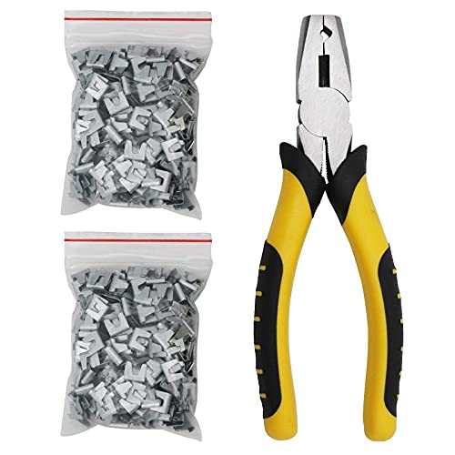 NOMAL Wire Cage Buckle Pliers with 600 Wire Cage Clips Wire Cage Fasten Clips Buckle Pliers Pet Cage Building installation Clips Tools - Image 1