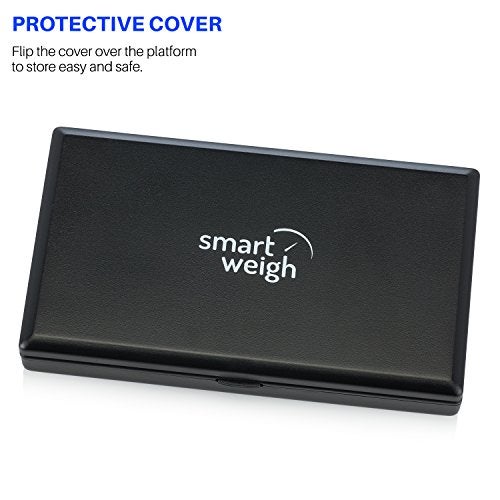 Smart Weigh Digital Pocket Gram Scale, 1000g x 0.1 Grams, Digital Gram Scale, Jewelry Scale, Food Scale, Medicine Scale, Kitchen Scale Black, Battery Included - Image 4