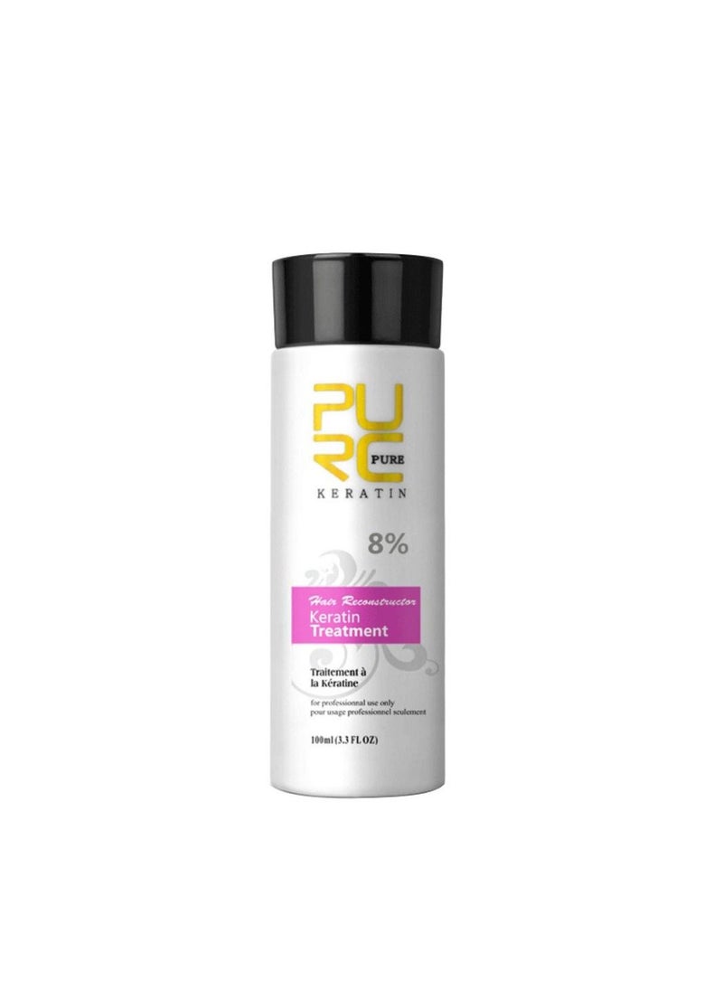 PURC 100ml Permanent Keratin Treatment Formalin Hair Straightening Products Cleaning Shampoo Smoothing Conditioner Curly Hair Care 8%  - Image 1