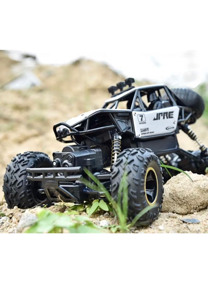 توي لاند سيارة زحف صخرية للطرق الوعرة بمقياس 1:16 مع جهاز تحكم عن بعد - فضي - Image 2