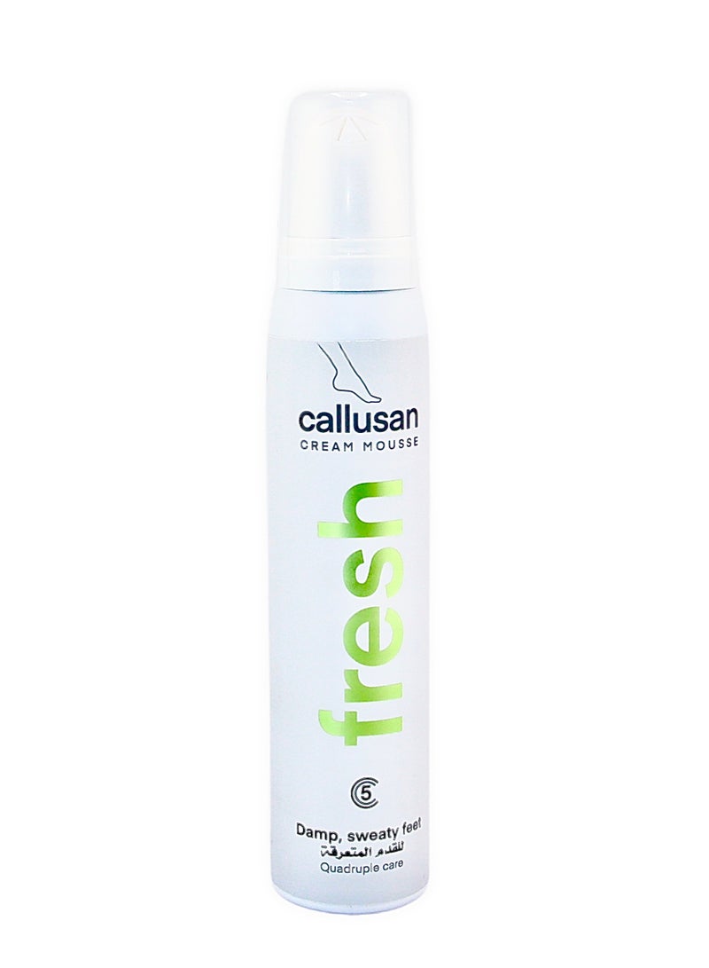 Callusan Cream Mousse Extra 125ML – Quadruple Care for Damp & Sweaty Feet | Refreshing, Moisturizing & Odor Control Formula - Image 1