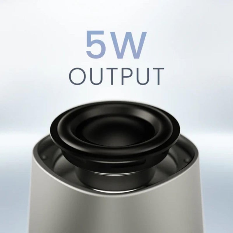 هاي فيوتشر مكبر صوت Mega S Bluetooth – يحتوي على حامل هاتف مدمج وشاحن لاسلكي، يدعم تقنية Bluetooth 5.4، ويوفر قدرة تشغيل تصل إلى 5 واط، ومدة تشغيل تصل إلى 10 ساعات، ويدعم توصيل عدة مكبرات صوت لتحقيق تجربة صوتية أفضل. مناسب لأجهزة iPhone وAndroid، اللون: Beige (بيج). - Image 4
