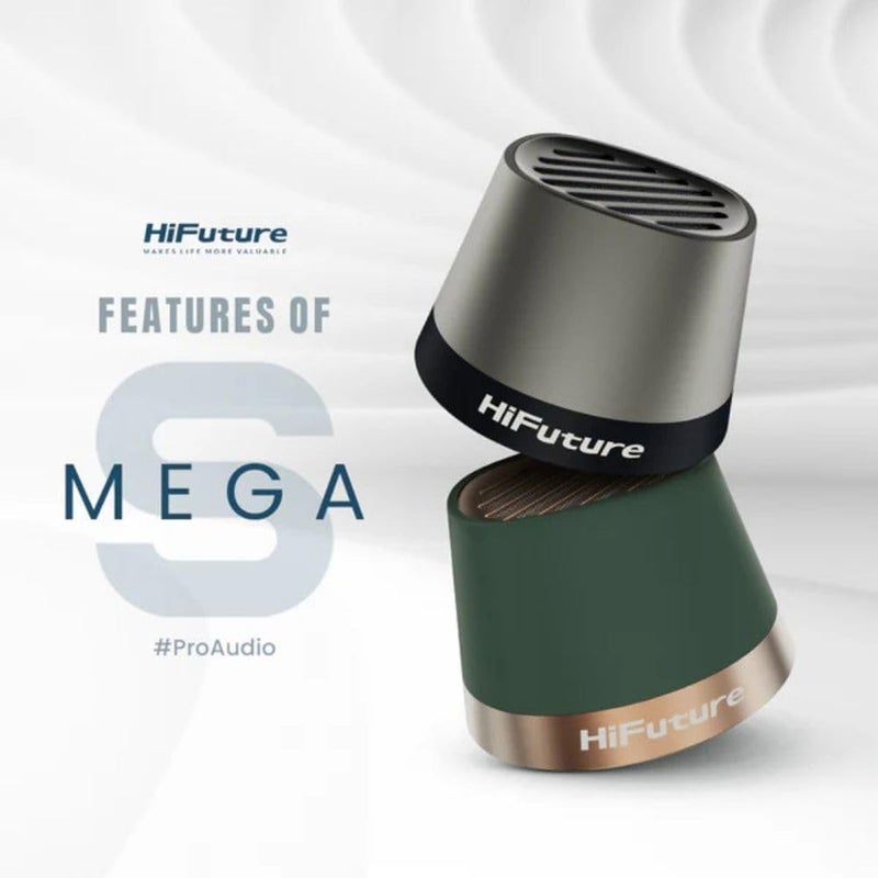 هاي فيوتشر مكبر صوت Mega S Bluetooth – يحتوي على حامل هاتف مدمج وشاحن لاسلكي، يدعم تقنية Bluetooth 5.4، ويوفر قدرة تشغيل تصل إلى 5 واط، ومدة تشغيل تصل إلى 10 ساعات، ويدعم توصيل عدة مكبرات صوت لتحقيق تجربة صوتية أفضل. مناسب لأجهزة iPhone وAndroid، اللون: Beige (بيج). - Image 3