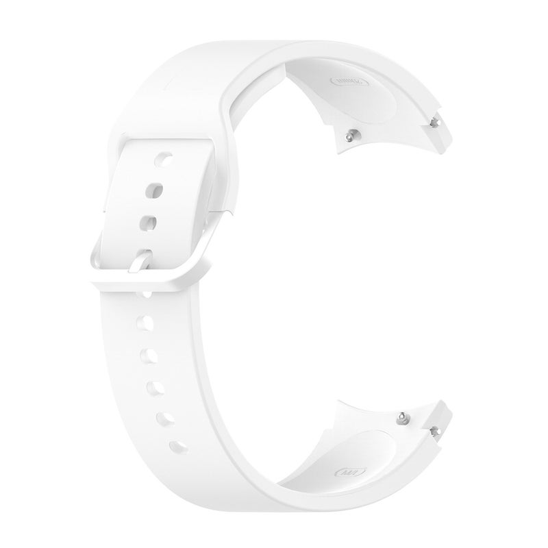 Replacement Strap For Samung Galaxy Watch4 40mm / 44mm Silicone Flat Buckle Watch Band(White) - Image 1