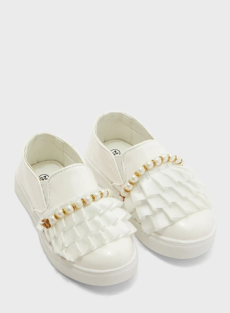 Little Ginger Pear Ruffle Slip On