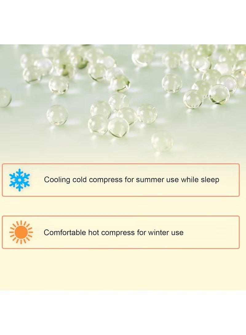 Gel Eye Mask Cold Pack Ice Eye Mask Puffy Eyes Dark Circles - Cooling Eye Mask Headaches - Eye Therapy Heat Mask Gel Beads - Stress Pain Relief Hot Eye Mask Puffiness - Image 5