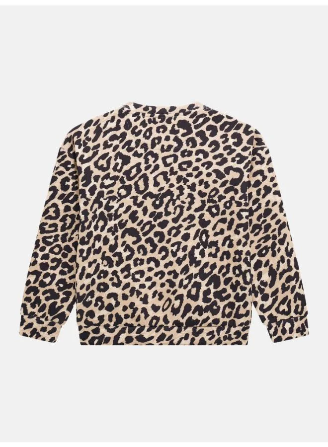 GUESS Kids Graphic Crew Neck Sweatshirt