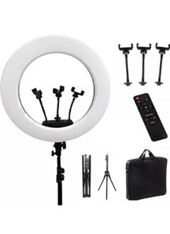 Ring Light With Photography tripod Stand And Remote Control for tiktok snapchat youtube online streaming 21-inch Big Selfie light RL-21 with Remote Black