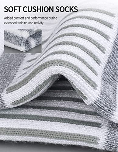 Airacker Ankle Athletic Running Socks Cushioned Breathable Low Cut Sports Tab Socks for Men and Women (6 Pairs) - Image 3