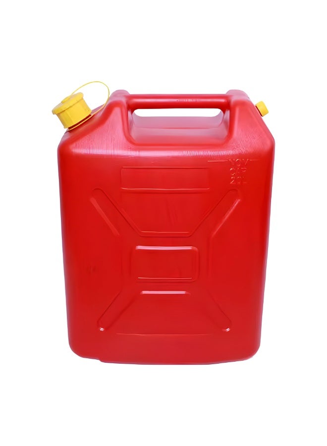 Duravel Red Plastic Fuel Can, 20 Litre, Heavy Duty Petrol Diesel Oil Storage Container with Flexible Spout for Motorcycle, SUV, ATV - Image 2