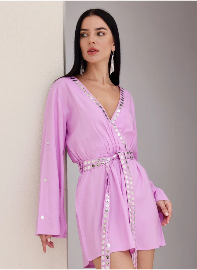 ذاتس ماي جال Playsuit مع عمل المرآة
