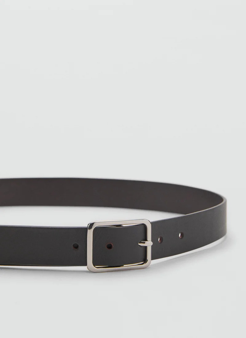 Mango Man 100% leather belt