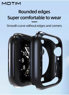 Motim 2 Pack Full Protective Case 45 mm for Apple Watch Series 9/8/7, TPU Frosted Protective Cover Frame for iWatch 9/8/7, Shockproof Top Grade Protective, Hard Watch Bumper Case  - Image 5