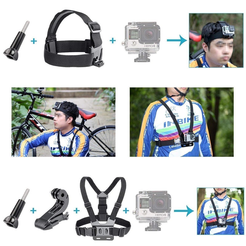 Adofys 40 in 1 Action Camera Accessory Kit Bundle Compatible for GoPro Hero 12/11/10/9/8/7/6/5/4/3/ SJCAM/Akaso/Apeman/Xiaomi Yi Action Camera - Image 5