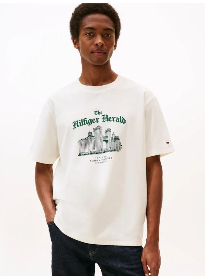TOMMY HILFIGER Graphic Relaxed Crew Neck T-Shirt