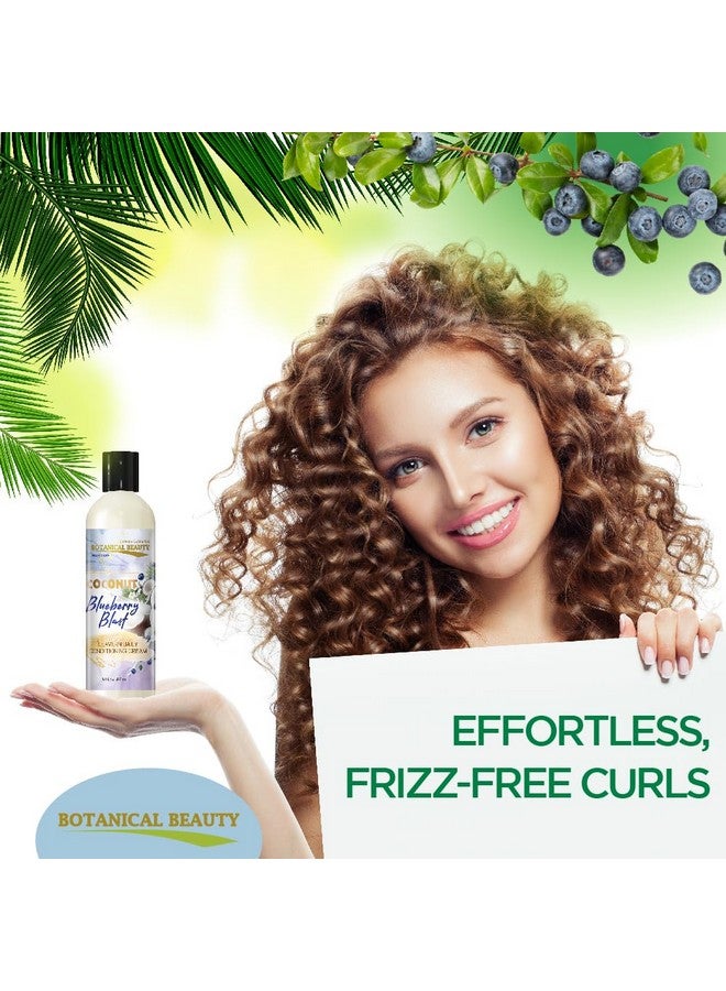 Botanical Beauty Coconut Blueberry Blast Leave-In Conditioner Hair Softening, Detangling, Damage Repairing And Breakage Prevention 8 Fl. Oz. 240 Ml. - Image 5