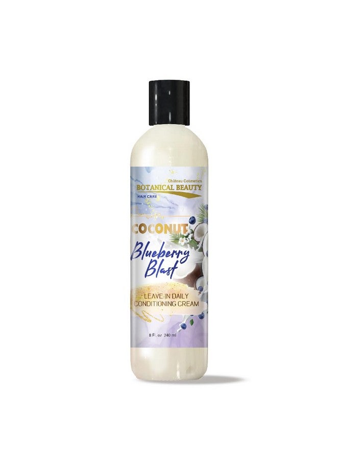 Botanical Beauty Coconut Blueberry Blast Leave-In Conditioner Hair Softening, Detangling, Damage Repairing And Breakage Prevention 8 Fl. Oz. 240 Ml. - Image 1