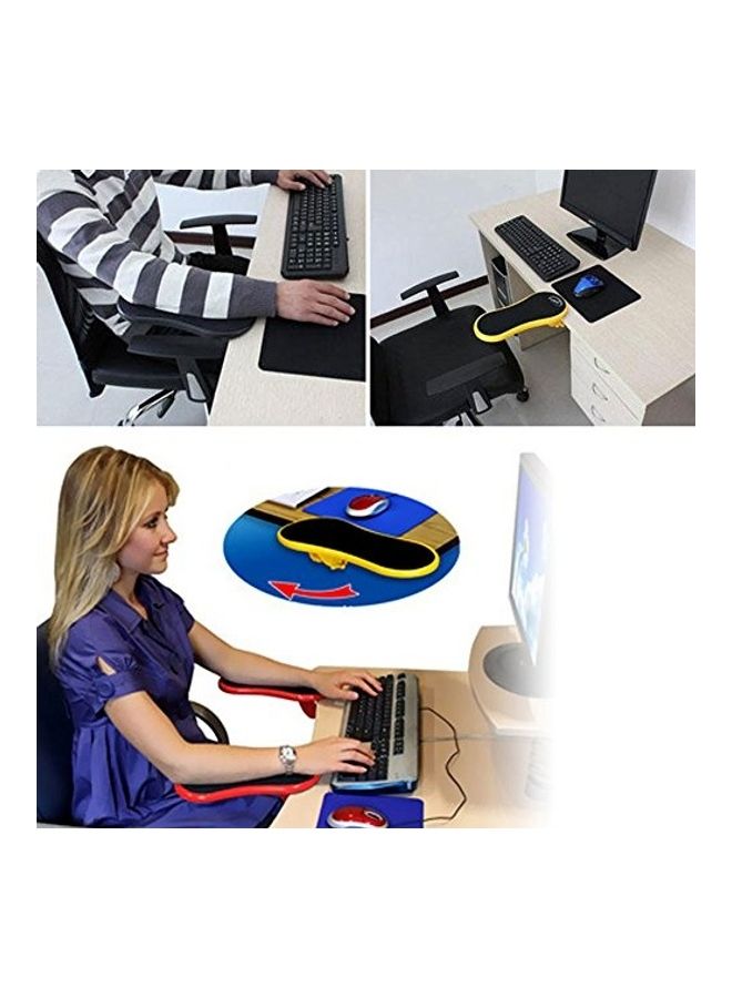 Computer Armrest Wrist Rest, Adjustable Computer Arm Rest Pad, Desk Attachable Home Office Mouse Pad Arm Support for Home and Office (Black) multicolor  - Image 3